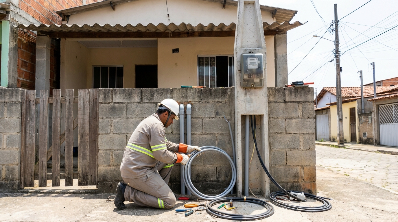 Instalação de Poste Padrão em Volta Redonda‑RJ