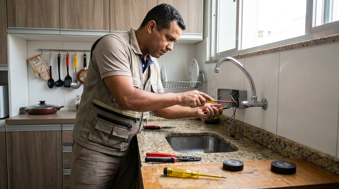 Instalação em Cozinha ou Área Gourmet em Volta Redonda‑RJ